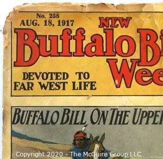 Antique 1917 Edition of New Buffalo Bill Weekly Book.