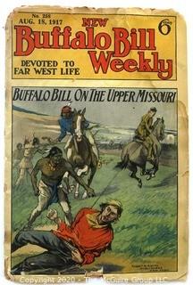 Antique 1917 Edition of New Buffalo Bill Weekly Book.