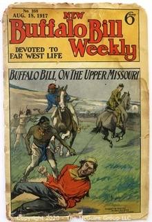 Antique 1917 Edition of New Buffalo Bill Weekly Book.