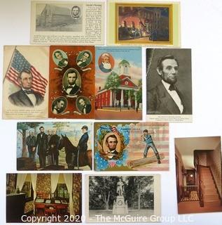 Collection of Antique Abraham Lincoln Postcards