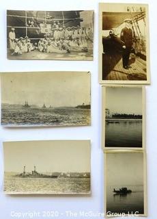 Black & White Pre WWII Photos of Crew of Identified Battleships Including the USS Arizona. See all photos