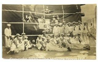 Black & White Pre WWII Photos of Crew of Identified Battleships Including the USS Arizona. See all photos