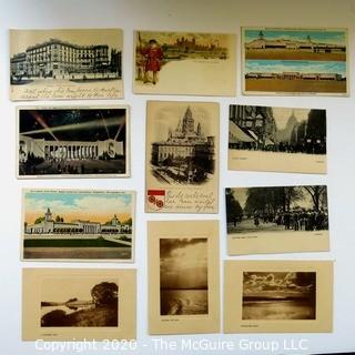 Group of Vintage Postcards.  Includes Some Real Photo Postcards. 