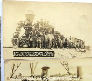 Five Antique Real Photo Postcards of Mexico, Texas Mexco Border and Bull Fight