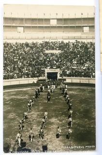 Five Antique Real Photo Postcards of Mexico, Texas Mexco Border and Bull Fight