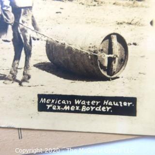 Five Antique Real Photo Postcards of Mexico, Texas Mexco Border and Bull Fight