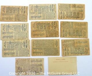 Collection of 1889 Trading Cards from Arbuckle Ariosa Coffee, The State Map Series & One Post Card of USS St Paul Steamer