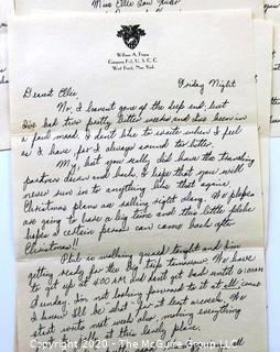 Collection of 1946 Love Letters From West Point Cadet W. A. Pogue to Elle Lou Huser.