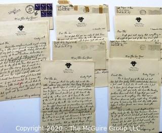 Collection of 1946 Love Letters From West Point Cadet W. A. Pogue to Elle Lou Huser.