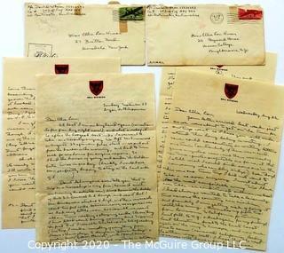 Collectible: Paper: Personal Letters: WWII Philippines:  194?: PFC David Wilson (343th Inf) to Elle Lou Huser (period stamp cancellations)