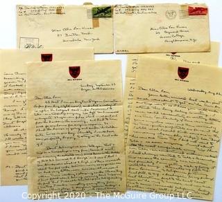 Collectible: Paper: Personal Letters: WWII Philippines:  194?: PFC David Wilson (343th Inf) to Elle Lou Huser (period stamp cancellations)