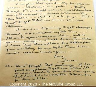 Collectible: Paper: Personal Letters: WWII Philippines:  194?: PFC David Wilson (343th Inf) to Elle Lou Huser (period stamp cancellations)