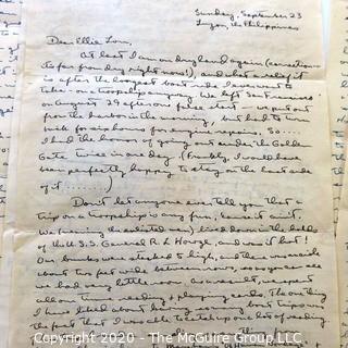 Collectible: Paper: Personal Letters: WWII Philippines:  194?: PFC David Wilson (343th Inf) to Elle Lou Huser (period stamp cancellations)