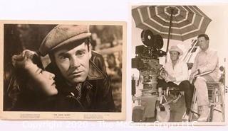 Two Movie Promotional Stills Including Henry Fonda in 1947's "The Long Night" and Producer Director George Stevens on the Set of the 1958 Movie "Giant" Staring Rock Hudson, Elizabeth Taylor & James Dean. 