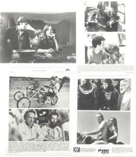 Black and White Promotional Movie Stills from Easy Rider, Planet of the Apes, Looking form Mr. Goodbar & Turner and Hootch.