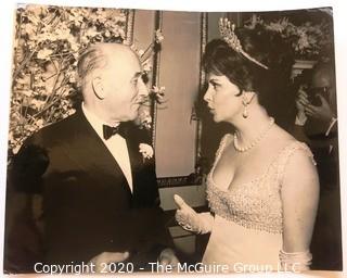 Photo: Historical: Jean Monnet & Gina Lollabridiga 