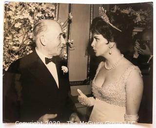 Photo: Historical: Jean Monnet & Gina Lollabridiga 