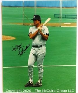 Signed Color Photo of Lou Pinella; New York Yankee player and manager