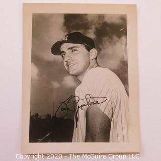 Set of Two Autographed Basseball photos of Joe Pepitone and Billy Martin