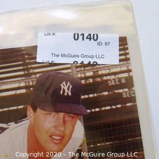 Color Autographed photo of Bob Tewksbury NY Yankee Baseball