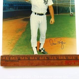 Color Autographed photo of NY Yankee Baseball Player Dan Pasqua