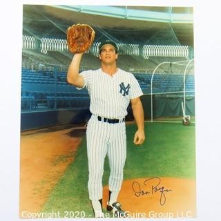 Color Autographed photo of NY Yankee Baseball Player Dan Pasqua