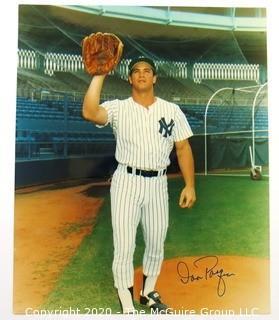 Color Autographed photo of NY Yankee Baseball Player Dan Pasqua