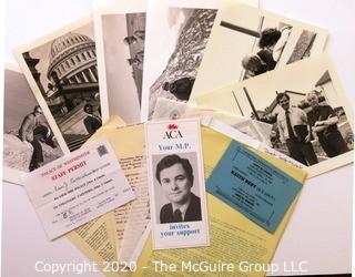 Photos, Correspondence & Ephemera for Keith Best, Politician from the United Kingdom.  Includes Signatures.