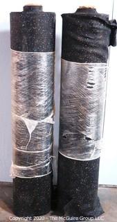 Lot of (2) Two Rolls of Rubber Floor Underlayment; 2mm thick; each roll approximately 250 square ft.  