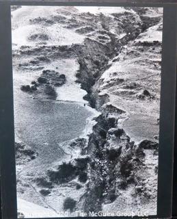 Large Format Black & White Photograph Mounted on Board of Landscape by Rickerby