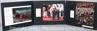 Large Format Color Photo Triptych of Photos from Pope Paul VI Visit to America by A Rickerby.