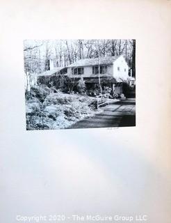 Large Format Black & White Photo of House Mounted to Board Signed by Photographer, Charles Smith.