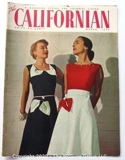 One 1950 Edition of The Californian Magazine - Fashion, Art & Leisure.