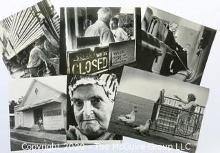 Collection of Black & White Large Format Photographs of Rural Life