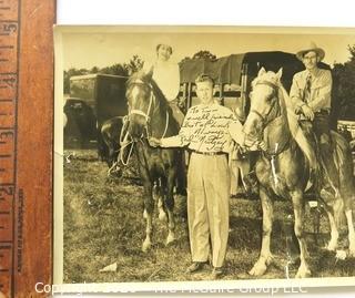 Black & White Photo Signed by "Red" Neitzey.