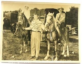 Black & White Photo Signed by "Red" Neitzey.