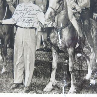 Black & White Photo Signed by "Red" Neitzey.