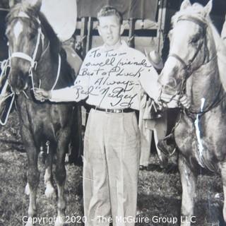 Black & White Photo Signed by "Red" Neitzey.