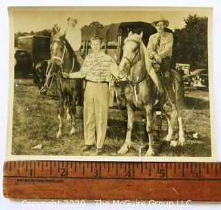 Black & White Photo Signed by "Red" Neitzey.