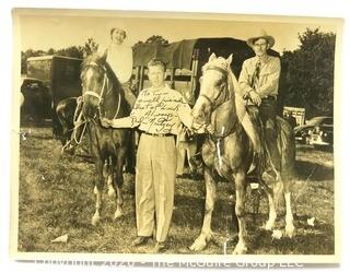 Black & White Photo Signed by "Red" Neitzey.