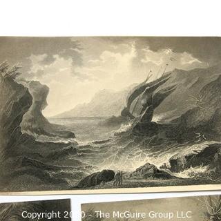 Group of Landscape and Farm Themed Lithographs