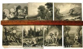 Group of Landscape and Farm Themed Lithographs