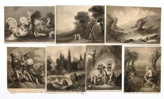 Group of Landscape and Farm Themed Lithographs