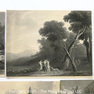 Group of Landscape and Farm Themed Lithographs