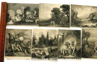 Group of Landscape and Farm Themed Lithographs