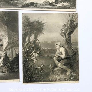 Group of Landscape and Farm Themed Lithographs