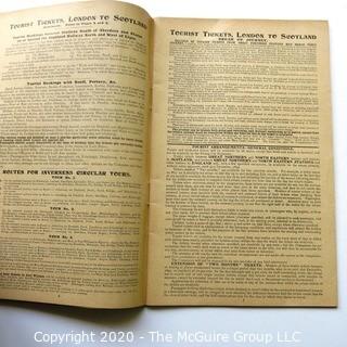 1899 Edition The East Coast Express Route To Scotland - Great Northern & North Eastern Railways Schedule