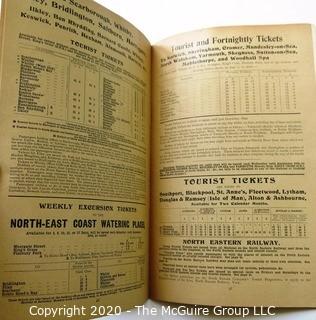 1899 Edition The East Coast Express Route To Scotland - Great Northern & North Eastern Railways Schedule