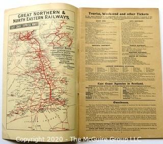 1899 Edition The East Coast Express Route To Scotland - Great Northern & North Eastern Railways Schedule