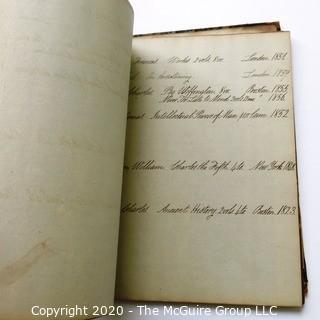 Antique Guest Register and Business Ledger